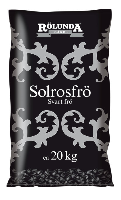 Solrosfrön Svart 20 kg – Billig fågelmat - jem & fix