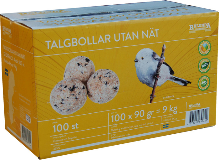 Talgbollar Utan Nät 100-pack Rölunda