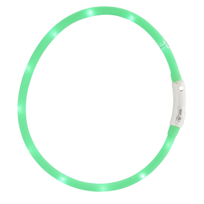 Hundhalsband LED-ljus Grön 60 Cm Petzone