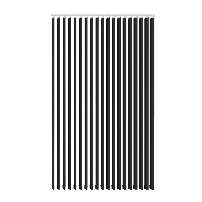 Lamellgardin Ljusdämpande Svart 200 X 250 Cm