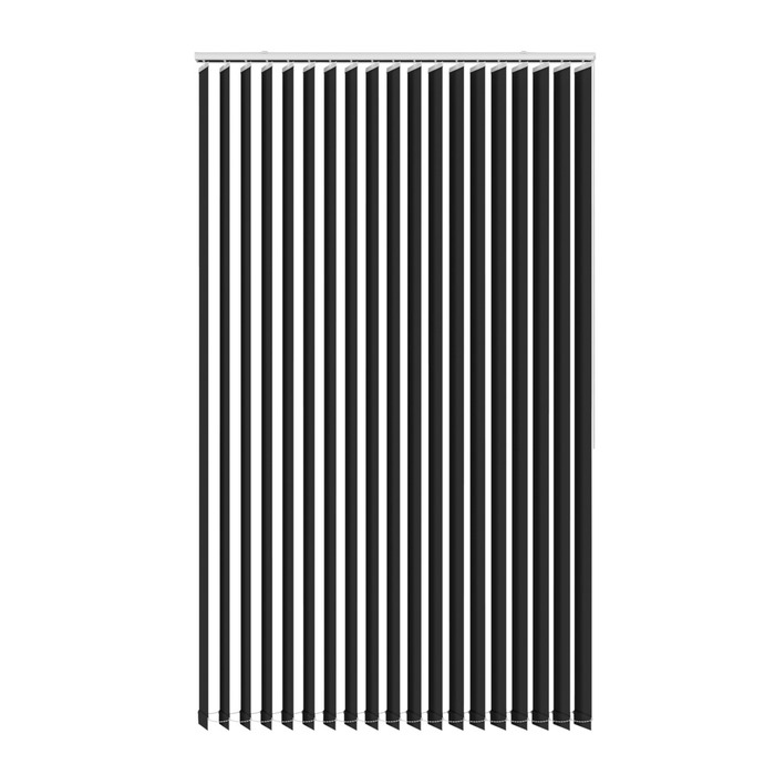 Lamellgardin Ljusdämpande Svart 150 X 250 Cm