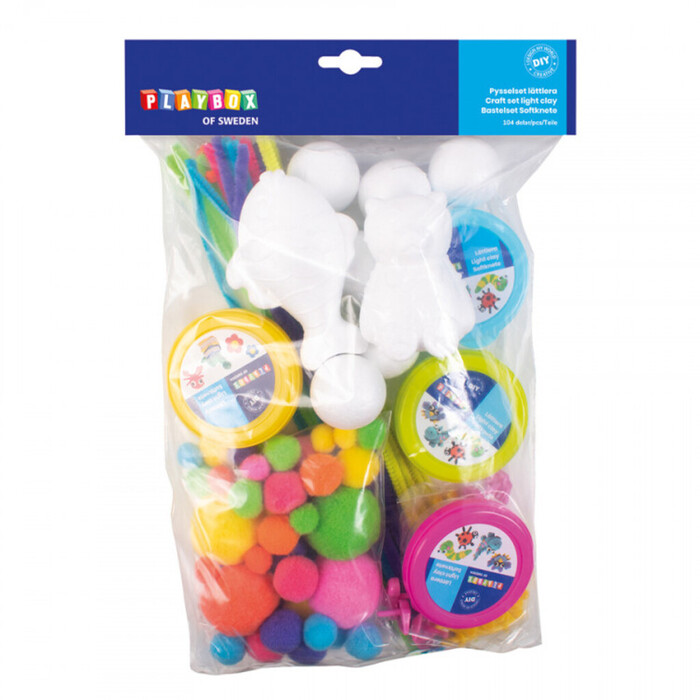 Pysselset Lättlera 104 Delar Playbox