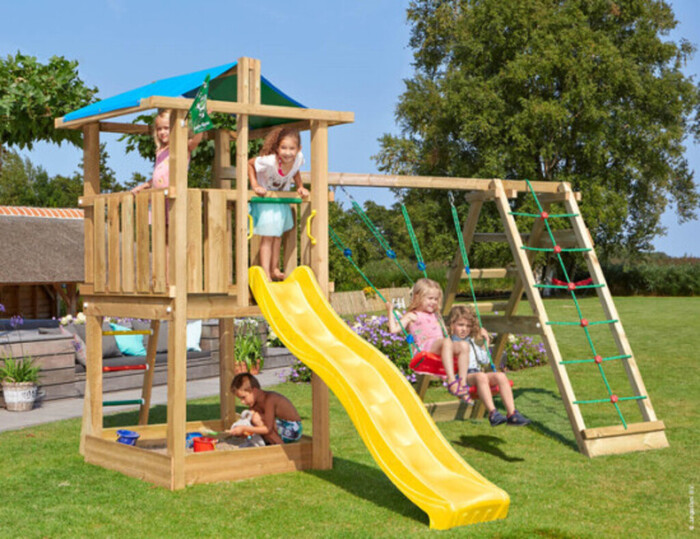 Lektorn Jungle Gym Hut M/rutschkana, Gungmodul & Klättermodul