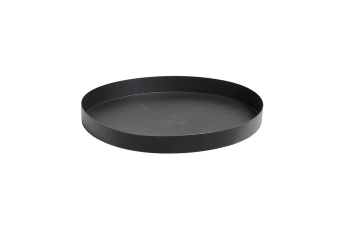 Spegelfat Svart Ø57 X 6 Cm