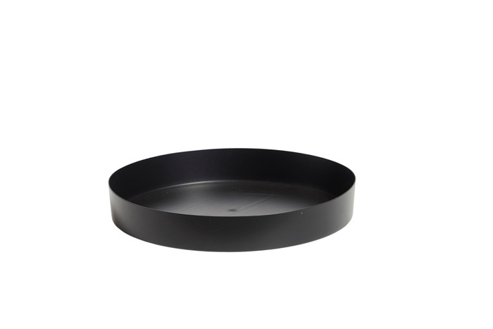Spegelfat Svart Ø40 X 6 Cm