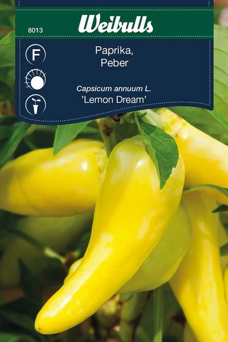Frö Paprika 'Lemon Dream' Weibulls