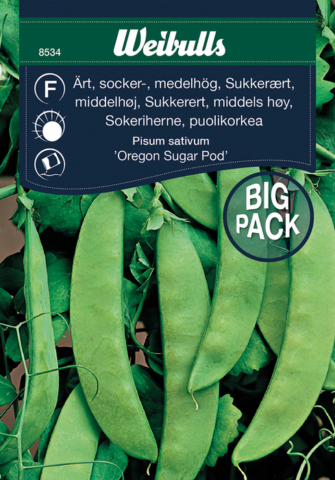 Frö Sockerärta ‘Oregon Sugar Pod’ Weibulls