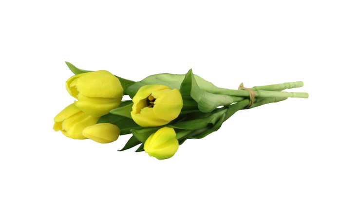 Konstblomma Tulpan Gul 5-pack