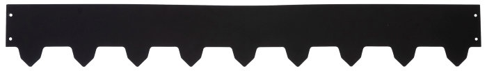 Rabattkant Stål Galvad Svart 119 Cm X 16 Cm 3-pack
