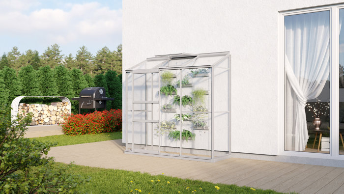 Växthus Ida 1300 Alu 1,3 M² Vitavia