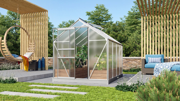 Växthus Venus 5000 Alu Poly 5 M² Vitavia
