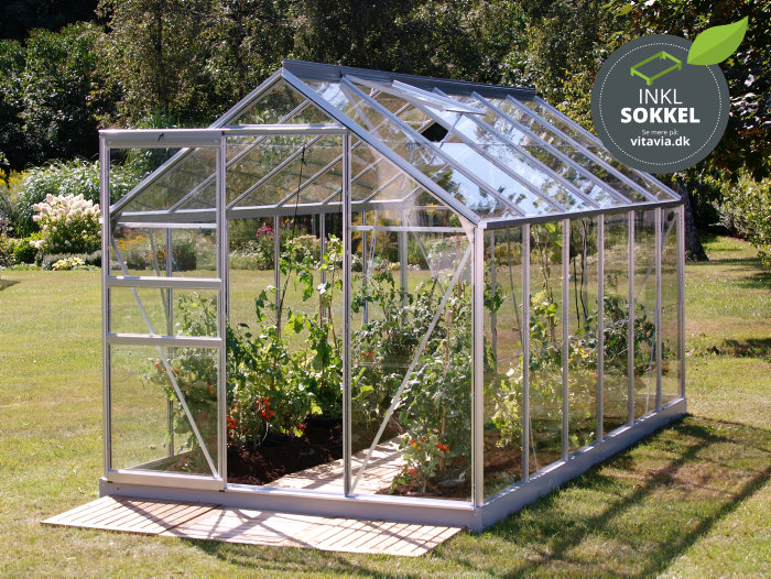 Växthus Venus 7500 Alu Glas Sockel 7,5 m² Vitavia