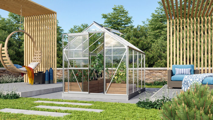 Växthus Venus 5000 Alu Glas 5 M² Vitavia