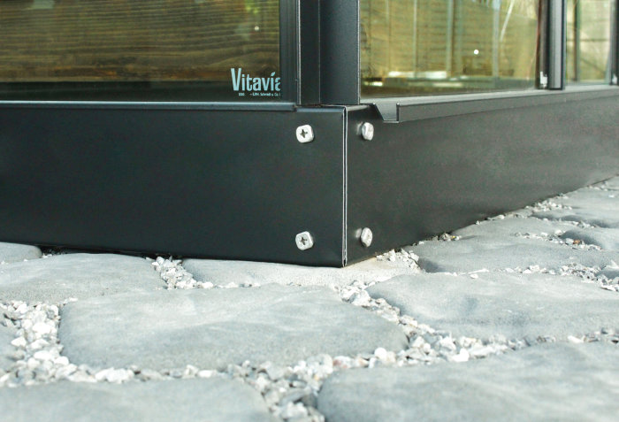 Stålsockel 3800 Svart 3,8 M² Vitavia