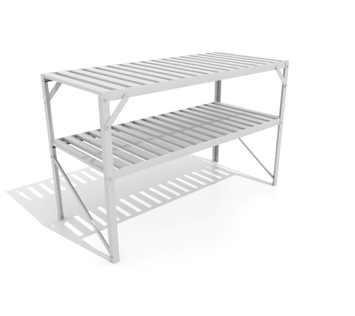 Bord Växthus Alu 1,20 X 0,52 X 1,12 M Vitavia