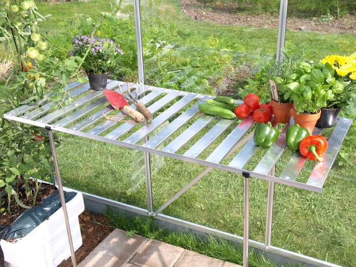 Fällbord Växthus 1200 X 500 X 750 Mm Alu Vitavia