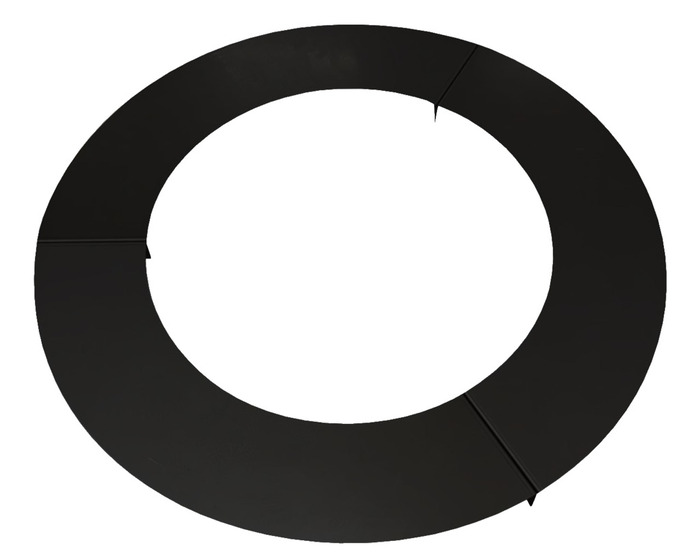 Trädring Stål Galvad Svart Platt Ø90 Cm