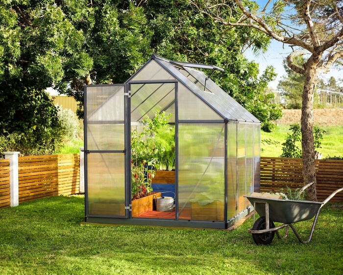 Växthus Mythos 4,6 M² Mörkgrå Canopia By Palram