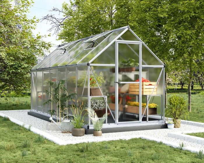 Växthus Mythos 7,9 M² Silver Canopia By Palram