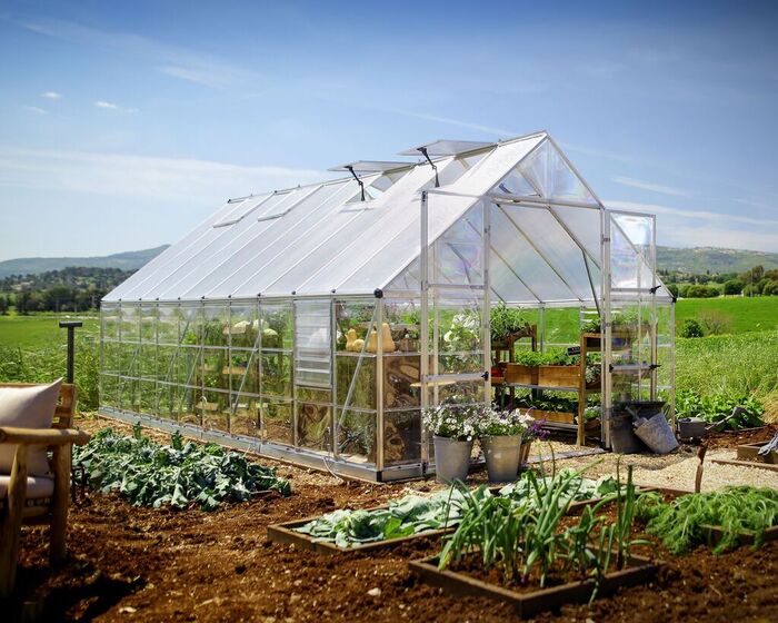 Växthus Balance 17,9 M² Silver Canopia By Palram