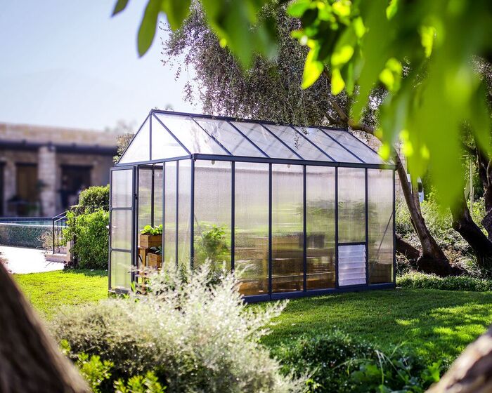 Växthus Glory Premium 9,2 M² Mörkgrå Canopia By Palram