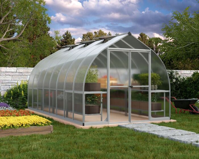 Växthus Bella 11,8 M² Silver Canopia By Palram