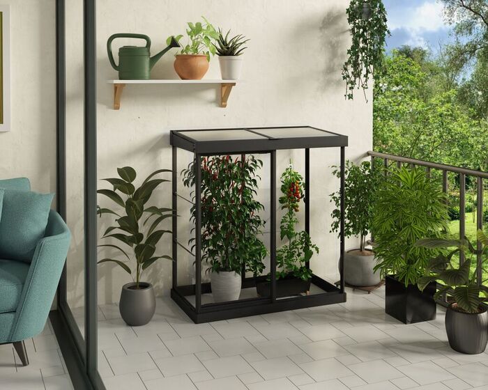 Växthus Ivy 133 X 63 Cm Svart Canopia By Palram