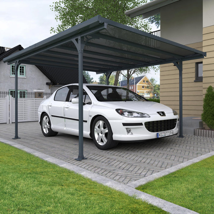 Carport Verona 504 X 299 Cm Antracit Canopia By Palram