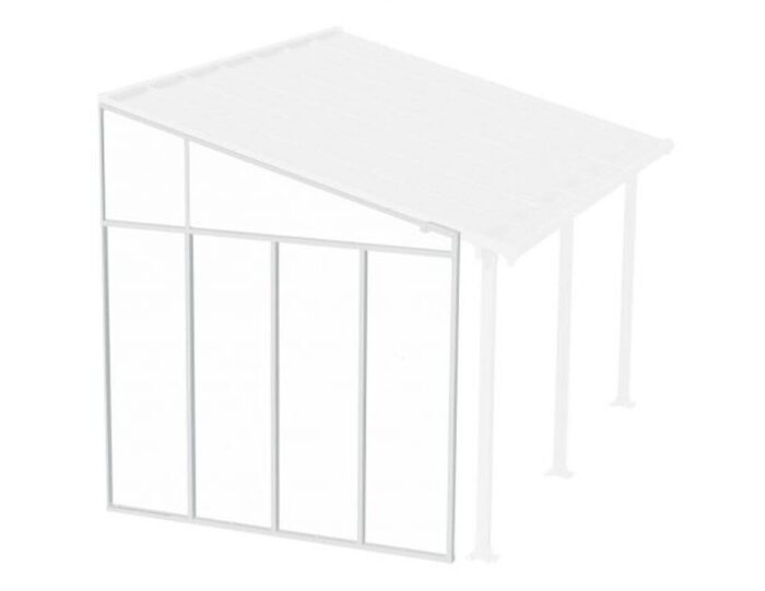 Sidvägg Terrasstak Feria 3 M Vit Canopia By Palram