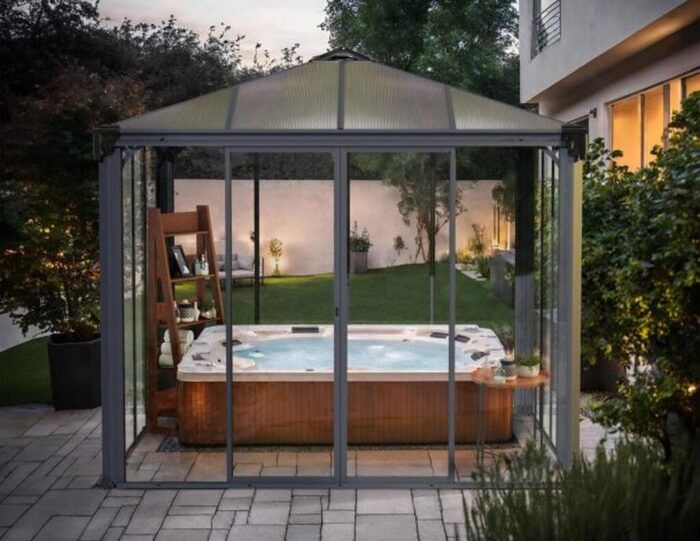 Orangeri Ledro Antracit 2,95 X 2,95 M 8,7 M² Canopia By Palram