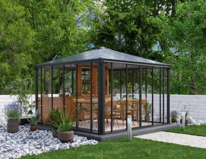 Orangeri Ledro Antracit 3,6 X 3,6 M 13 M² Canopia By Palram