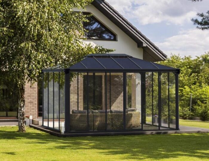 Orangeri Ledro Antracit 4,3 X 2,95 M 12,7 M² Canopia By Palram