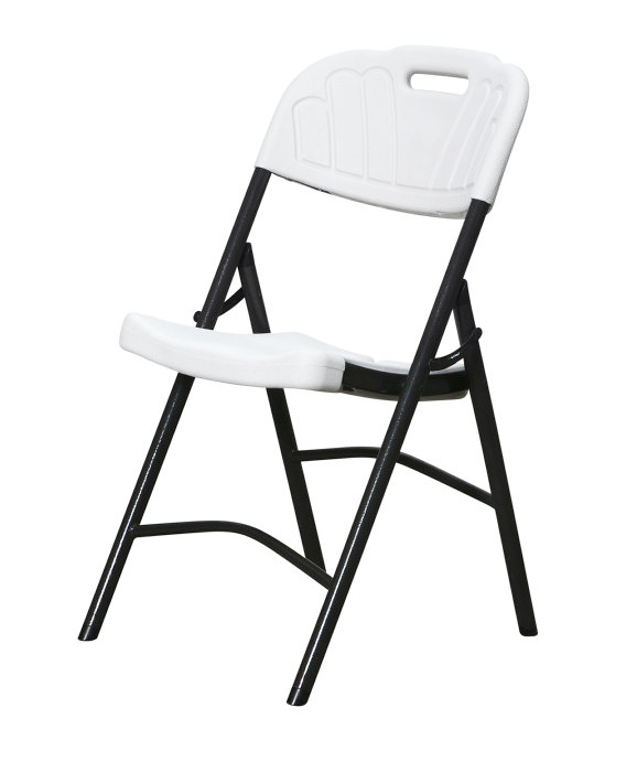 Klappstol Vit/Svart