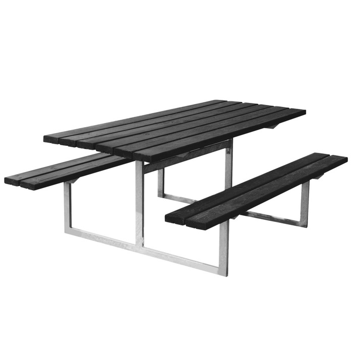 Bord-/bänkset Frigg Svart 175 x 140 cm Hortus