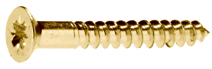 Träskruv TKFX Mässing 3,5 x 20 mm 20-pack Heco