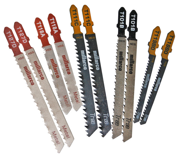 Sticksågsblad M/T-skaft 10 Sorter Millarco
