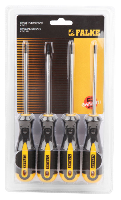 Skruvmejselsats Torx 4 delar Falke