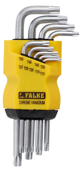 Stiftnyckelsats Torx 9 delar Falke