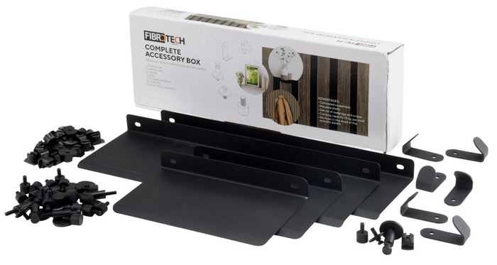 Tillbehörspaket Akustikpanel Svart Fibrotech