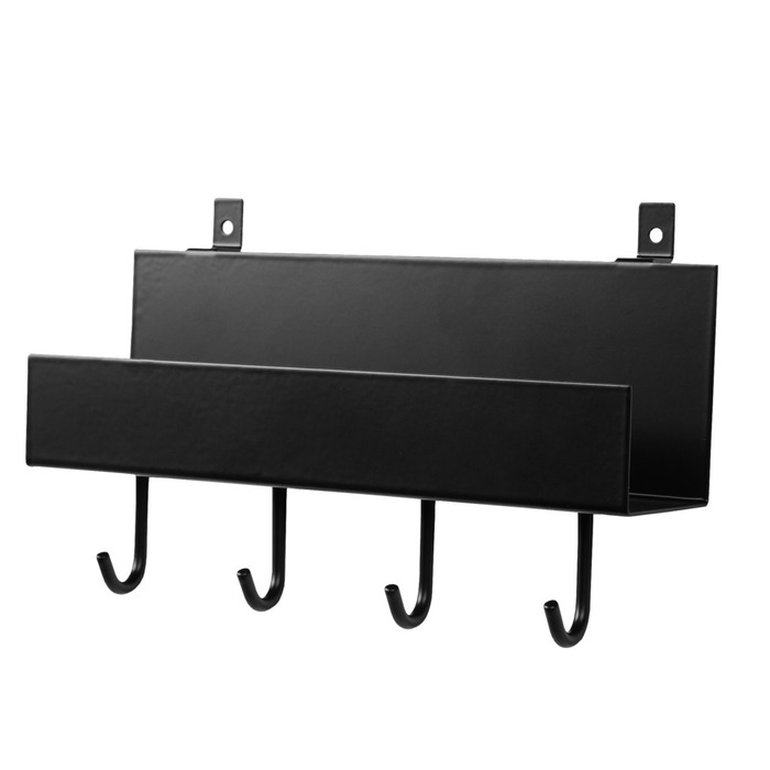Hylla M/krokar Akustikpanel Svart Millex