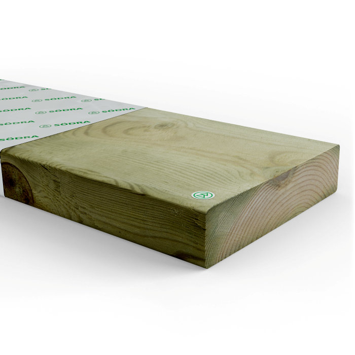Regel Impregnerad 45 X 195 Mm - 3,6 M Södra Wood