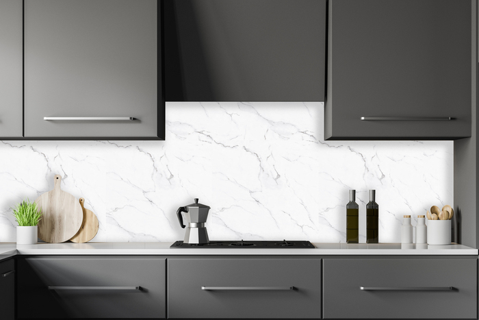 Stänkskydd Marmor Vit 600 X 600 Mm Kitchenline