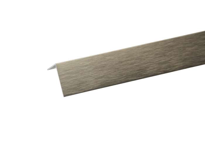 Vinkellist Alu Borstad 10 x 20 mm - 2 m