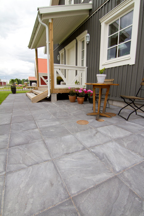 Markstensplatta Verona Grafitgrå 42 X 42 X 5 Cm Boke