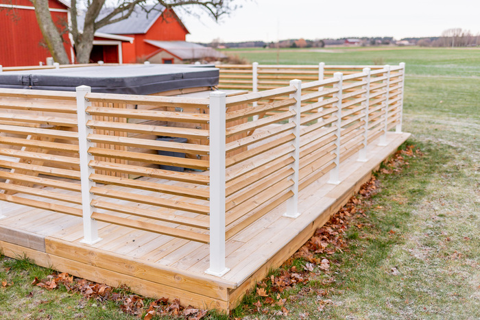Mellanstolpe Tallkobben Vit 1100 mm Steel Design