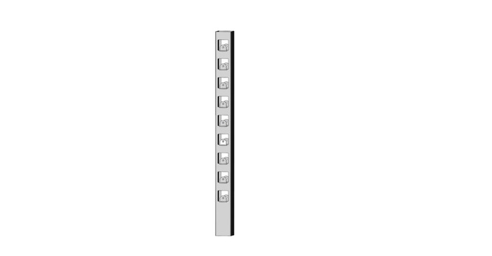 Mellanstolpe Harstena Galvad 880 mm Steel Design