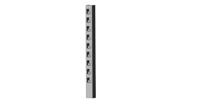 Slutstolpe Harstena Galvad 880 mm Steel Design