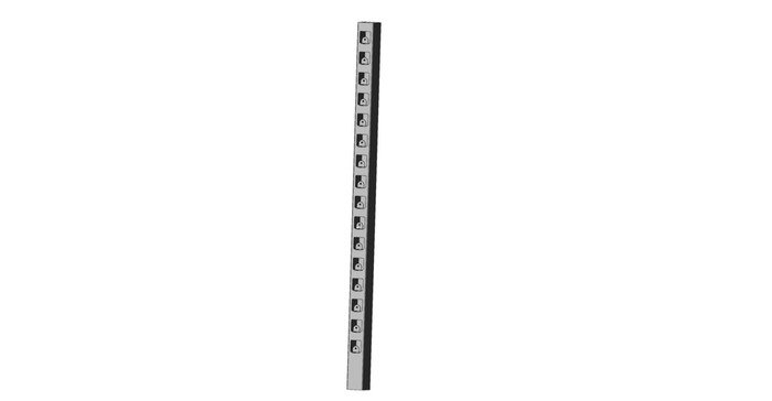 Slutstolpe Harstena Galvad 1450 mm Steel Design