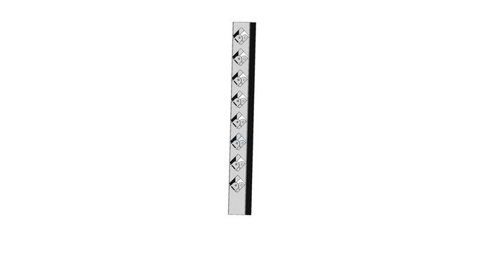 Mellanstolpe Broken Galvad 730 Mm Steel Design
