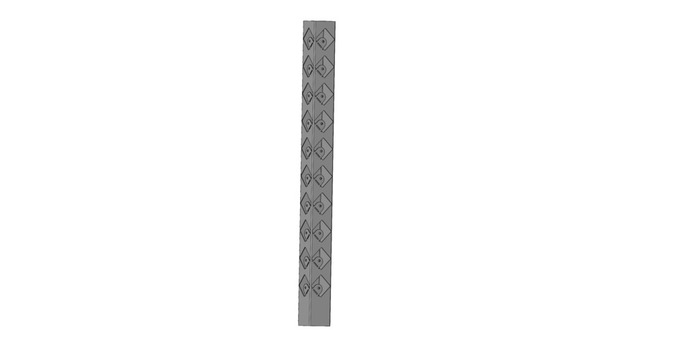 Hörnstolpe Broken Galvad 890 Mm Steel Design